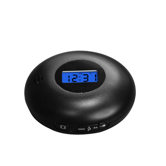 Vibrating Alarm Clock with Bed Shaker, Dual Alarms, Snooze & Night Light – USB Charging, 12/24H, Temperature Display