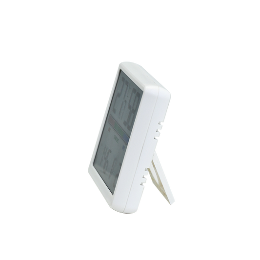 Digital Thermometer & Hygrometer with Time, Date, Temperature & Humidity Monitor – Alarm & Snooze, Comfort Indicator, 12/24H