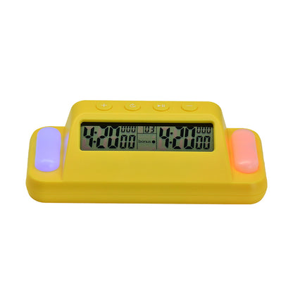Multifunctional Digital Chess Clock, Professional Timer for Board Games with Basic Time, Plus Time, Second Reading System, Mute Function