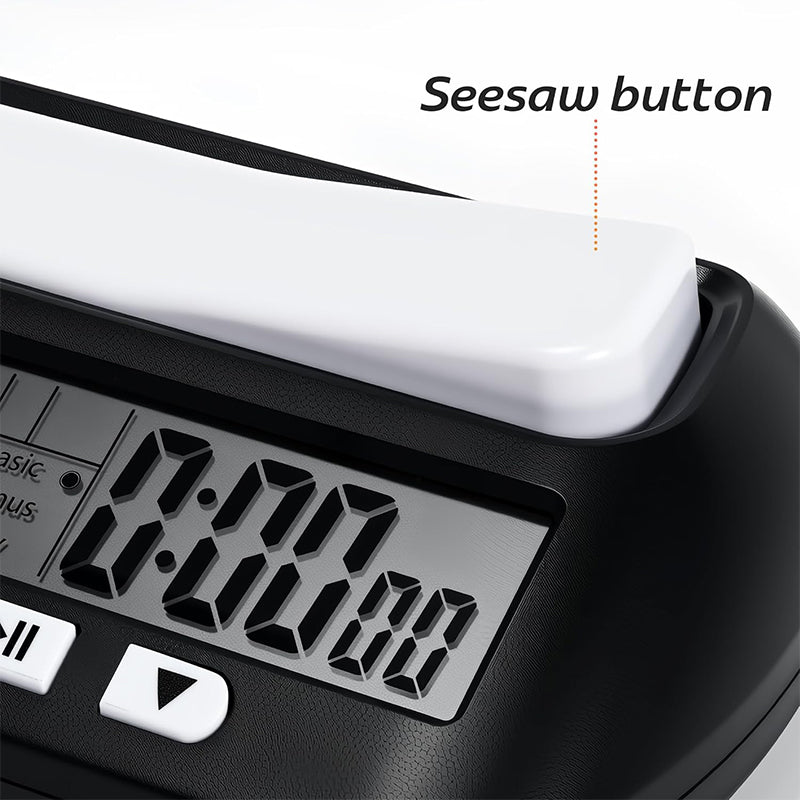 Multifunctional Chess Clock, Digital Timer for Chess, Go, Chinese Chess, Gobang – Second Reading, Plus Time, Mute Function, Lightweight