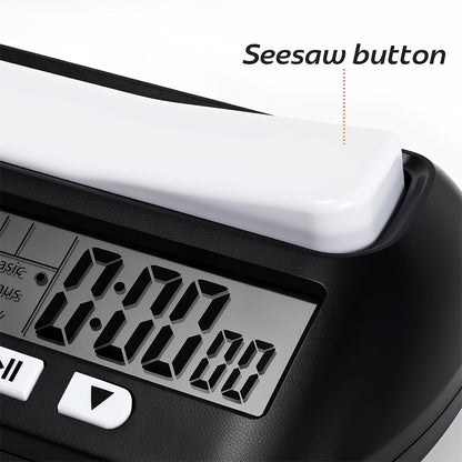 Multifunctional Chess Clock, Digital Timer for Chess, Go, Chinese Chess, Gobang – Second Reading, Plus Time, Mute Function, Lightweight