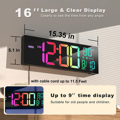 16.2-inch RGB Wall Clock
