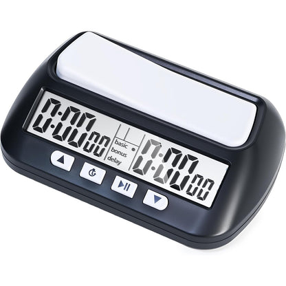 Multifunctional Chess Clock, Digital Timer for Chess, Go, Chinese Chess, Gobang – Second Reading, Plus Time, Mute Function, Lightweight