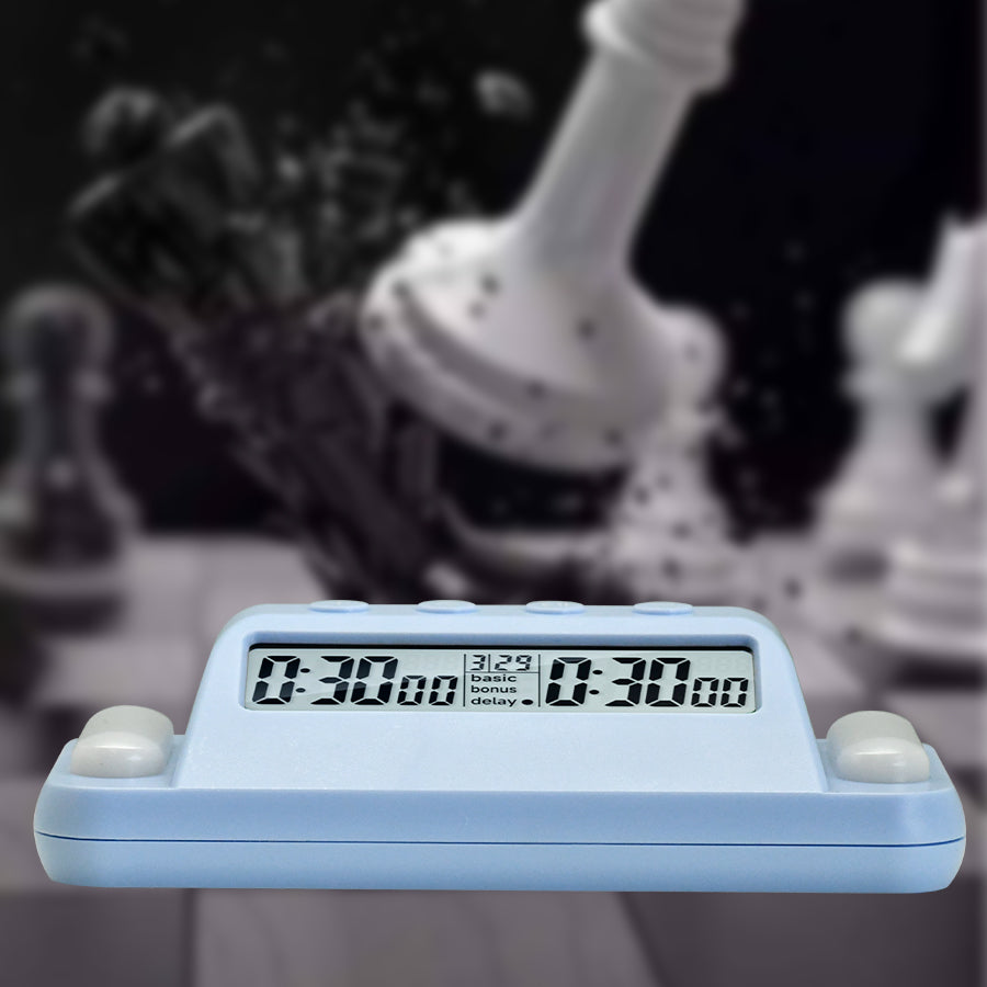 Multifunctional Digital Chess Clock, Professional Timer for Board Games with Basic Time, Plus Time, Second Reading System, Mute Function