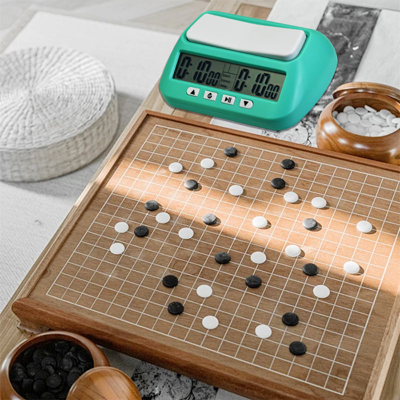 Multifunctional Chess Clock, Digital Timer for Chess, Go, Chinese Chess, Gobang – Second Reading, Plus Time, Mute Function, Lightweight