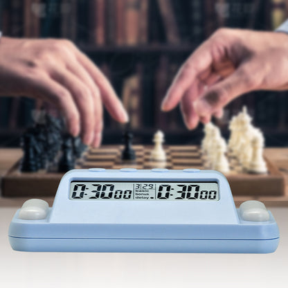 Multifunctional Digital Chess Clock, Professional Timer for Board Games with Basic Time, Plus Time, Second Reading System, Mute Function