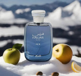 Load image into Gallery viewer, RASASI Hawas Ice Eau De Parfum Spray for Men, 3.4 Ounce - Refreshing and Invigorating Aquatic Citrus Fragrance with Woody and Musk Undertones - Perfect for Everyday Wear, Long-Lasting Scent