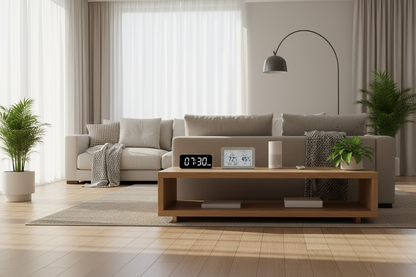 Large LED Calendar Wall Clock